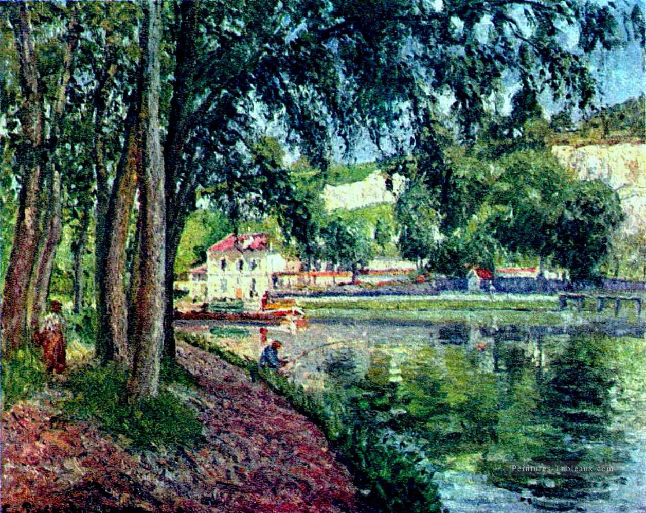 pêche d’été Camille Pissarro paysage Peintures à l'huile